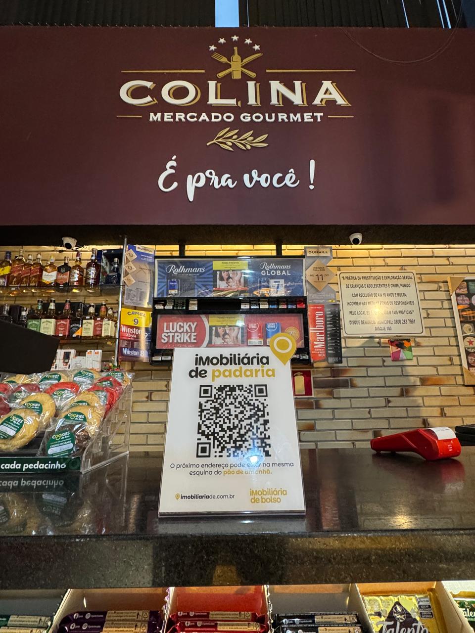 Display QR em mercado